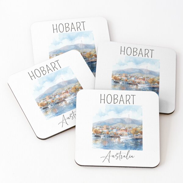 Item preview, Watercolor Design of Hobart - Australia designed and sold by Sketch-Shack.