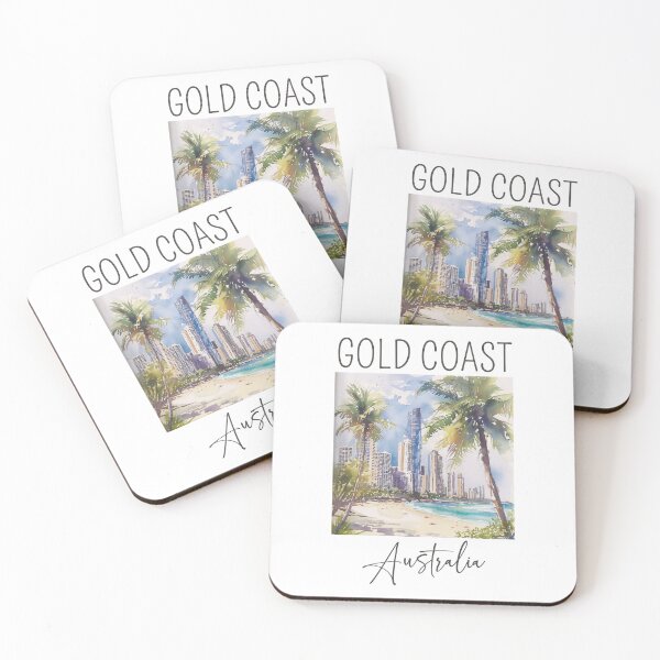 Item preview, Watercolor Design of Gold Coast - Australia designed and sold by Sketch-Shack.