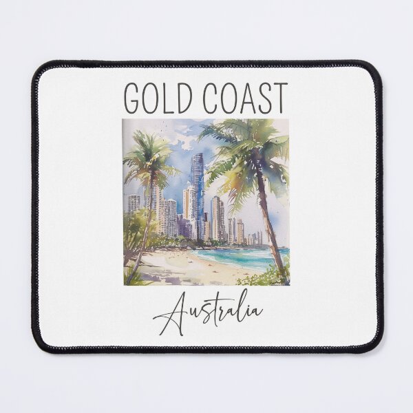 Item preview, Watercolor Design of Gold Coast - Australia designed and sold by Sketch-Shack.