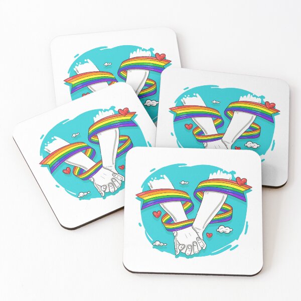 Item preview, Uniting Souls: Valentine's Day with Held Hands and Colorful Lines designed and sold by FiveQuarter.