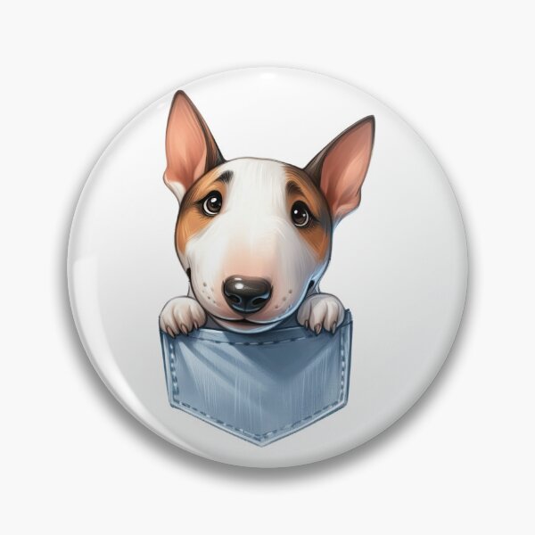 Item preview, Bull Terrier Dog In Pocket designed and sold by BerryBlaze.
