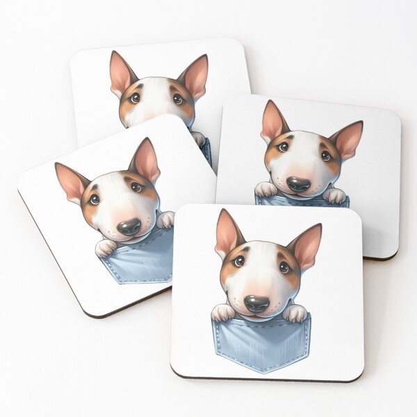 Item preview, Bull Terrier Dog In Pocket designed and sold by BerryBlaze.