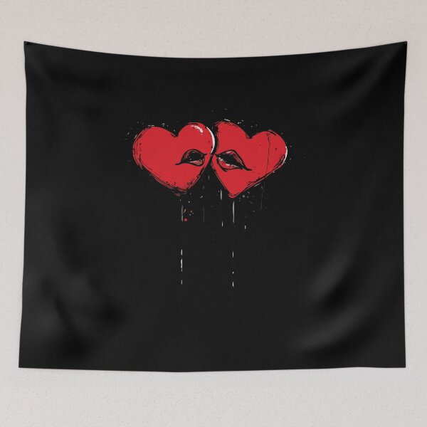 Item preview, Two Hearts - Love Valentine's Day Lover Couple  Cute Funny designed and sold by TheRealmWithin.