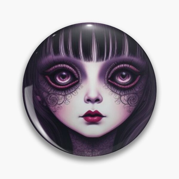 Item preview, Gothic Creepy Doll With Roses designed and sold by TheDarkWardrobe.
