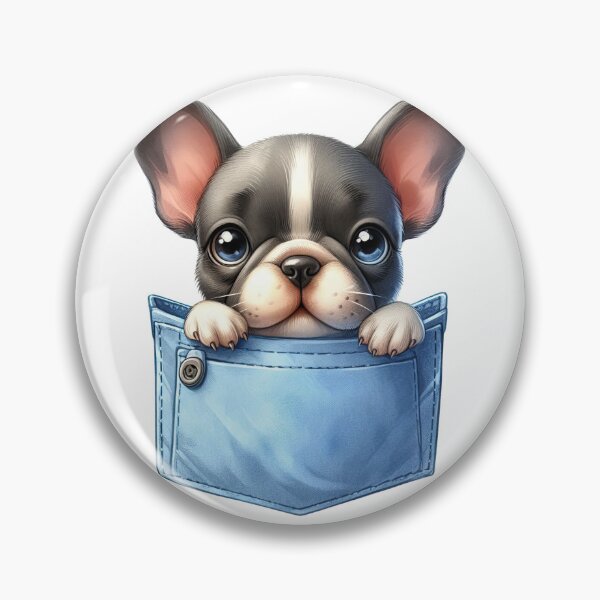 Item preview, Bulldog Dog In Pocket designed and sold by BerryBlaze.