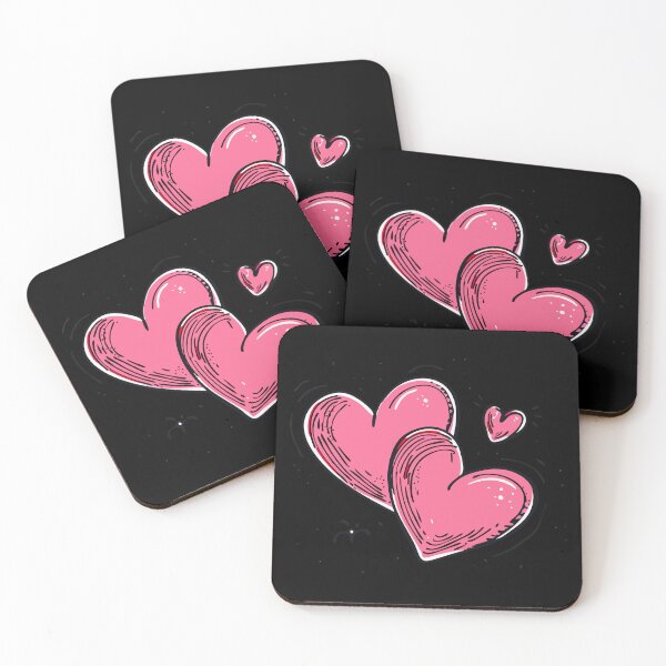 Item preview, Two Hearts - Love Valentine's Day Lover Couple  Cute Funny designed and sold by TheRealmWithin.