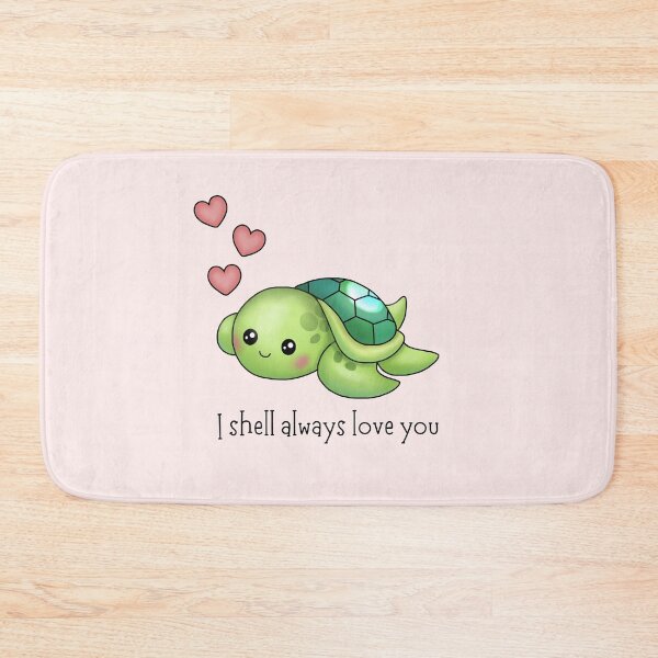 Item preview, I shell always love you - cute turtle pun! designed and sold by Olivia Ossege.
