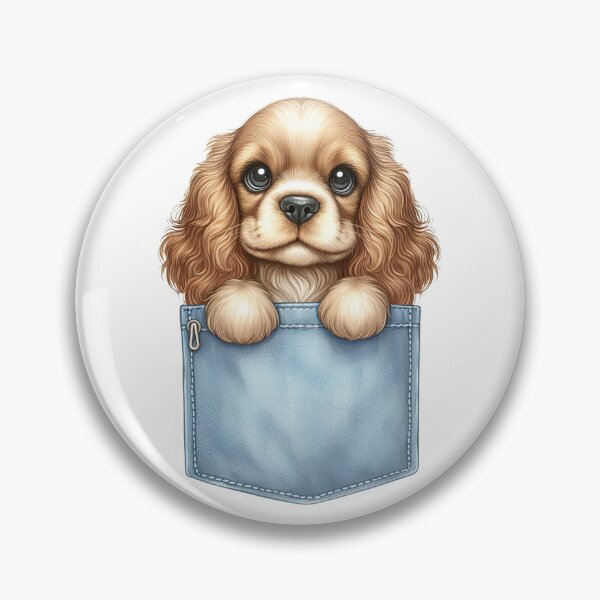 Item preview, Cocker Spaniel Dog In Pocket designed and sold by BerryBlaze.