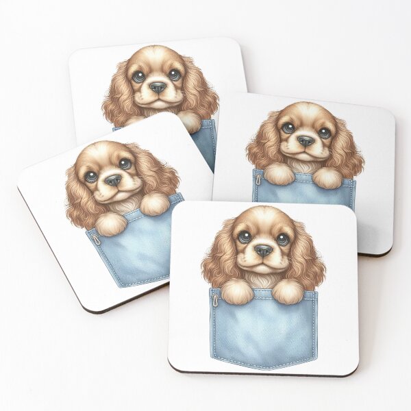Item preview, Cocker Spaniel Dog In Pocket designed and sold by BerryBlaze.