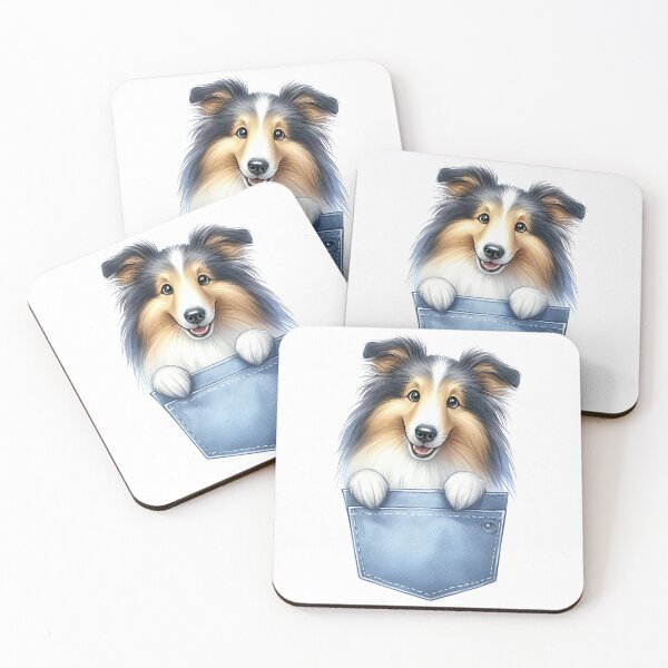 Item preview, Collie Dog In Pocket designed and sold by BerryBlaze.