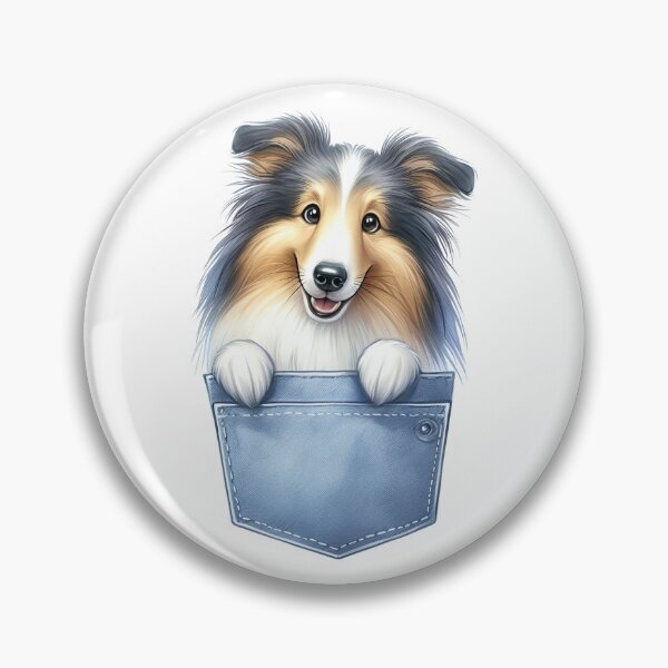 Item preview, Collie Dog In Pocket designed and sold by BerryBlaze.