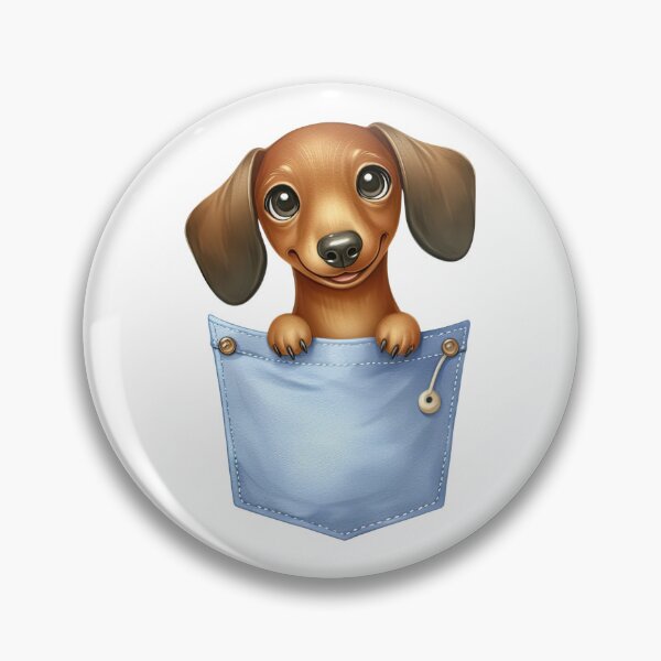 Item preview, Dachshund Dog In Pocket designed and sold by BerryBlaze.
