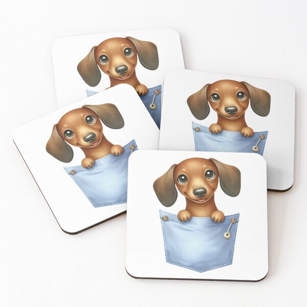 Item preview, Dachshund Dog In Pocket designed and sold by BerryBlaze.
