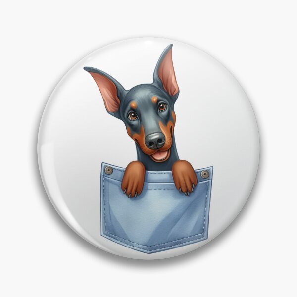 Item preview, Doberman Pinscher Dog In Pocket designed and sold by BerryBlaze.