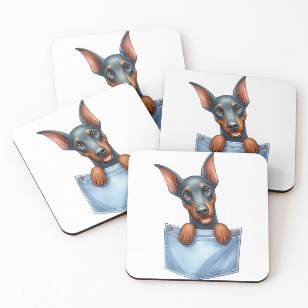 Item preview, Doberman Pinscher Dog In Pocket designed and sold by BerryBlaze.