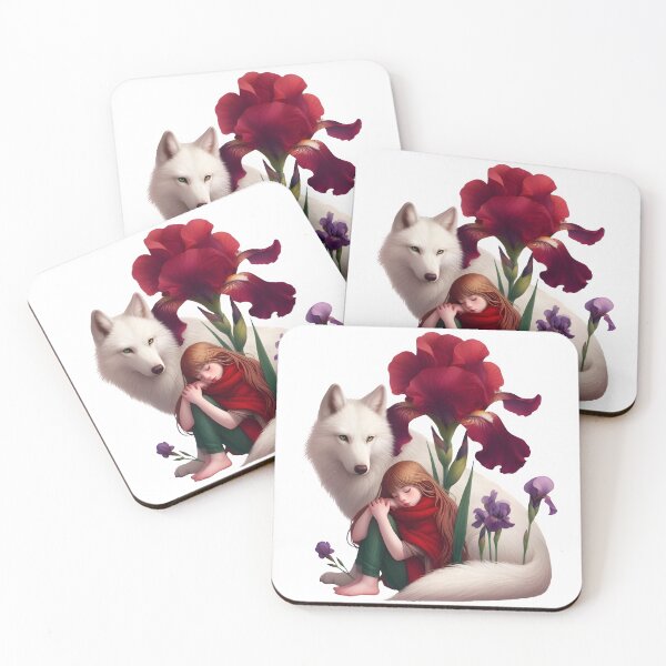 Item preview, Little Girl with Her Domestic Animal  designed and sold by KookyStudioArt.