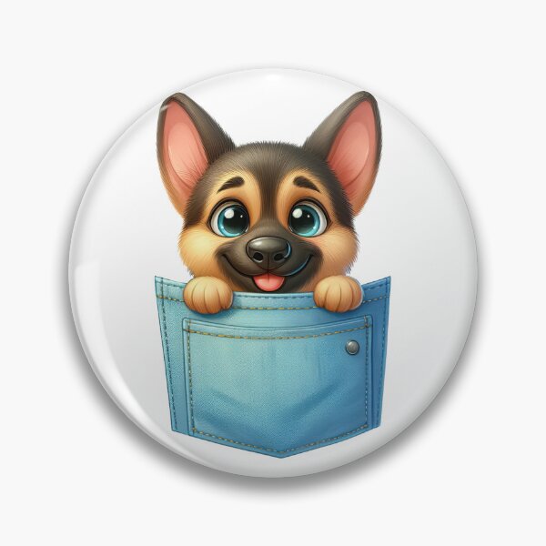 Item preview, German Shepherd Dog In Pocket designed and sold by BerryBlaze.