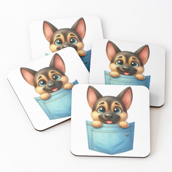 Item preview, German Shepherd Dog In Pocket designed and sold by BerryBlaze.