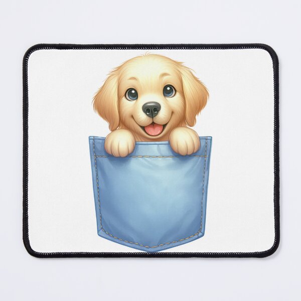 Item preview, Golden Retriever Dog In Pocket designed and sold by BerryBlaze.