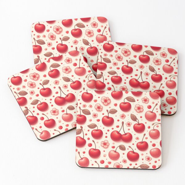 Item preview, Cherry Elegance: Lively Cherry Pattern designed and sold by LyssasMindArt.