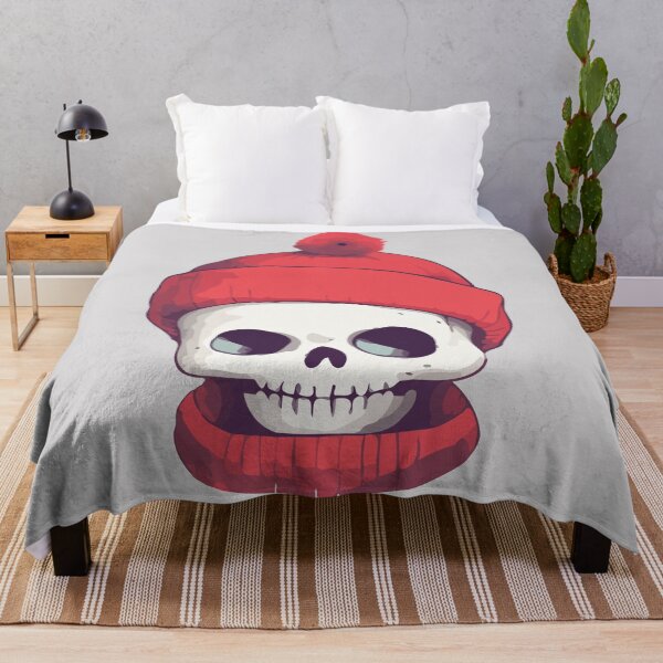 Item preview, Skeleton wearing a pom pom toque designed and sold by Amir Faysal.