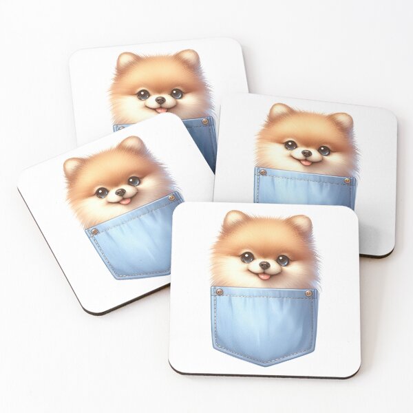 Item preview, Pomeranian Dog In Pocket designed and sold by BerryBlaze.
