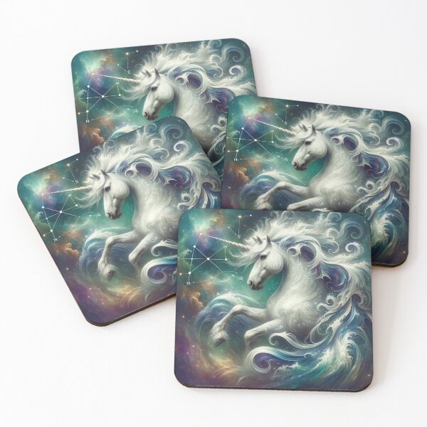 Item preview, Pisces: Unicorn Horoscope Pisces: The Oceanic Mystic designed and sold by ZodiBlend.
