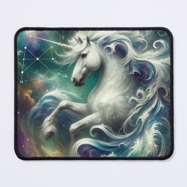 Item preview, Pisces: Unicorn Horoscope Pisces: The Oceanic Mystic designed and sold by ZodiBlend.