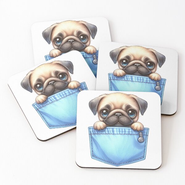Item preview, Pug Dog In Pocket designed and sold by BerryBlaze.