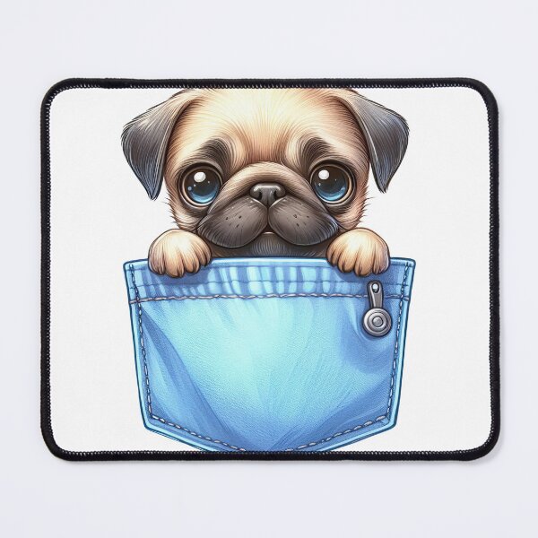 Item preview, Pug Dog In Pocket designed and sold by BerryBlaze.