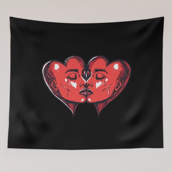 Item preview, Two Hearts Lovers - Love Valentine's Day Lover Couple  Cute Funny designed and sold by TheRealmWithin.