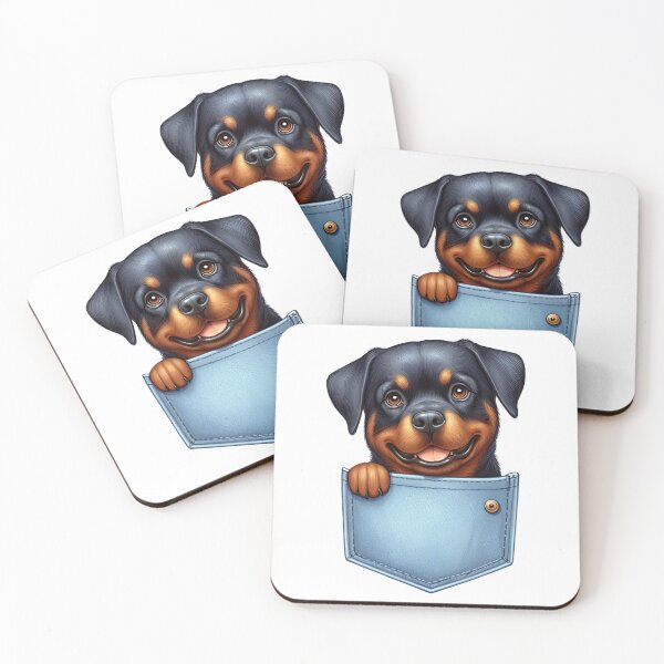 Item preview, Rottweiler Dog In Pocket designed and sold by BerryBlaze.