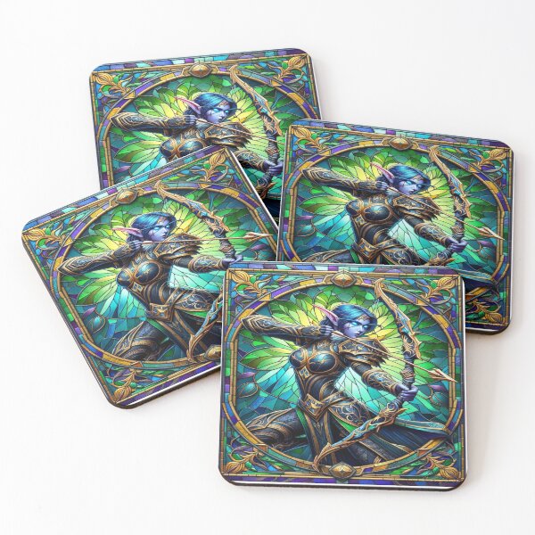 Item preview, Night Elf Hunter WoW designed and sold by ArtGlassi.