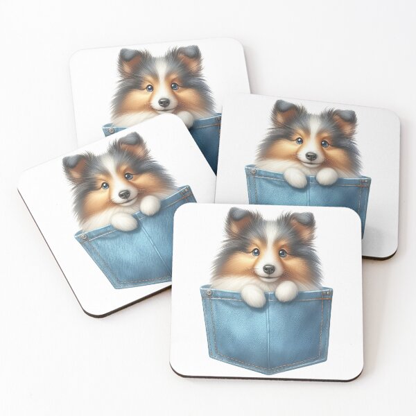 Item preview, Shetland Sheepdog Dog In Pocket designed and sold by BerryBlaze.