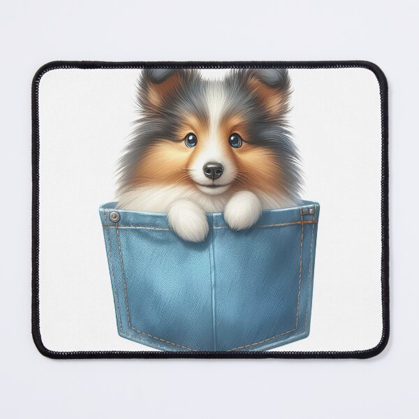 Item preview, Shetland Sheepdog Dog In Pocket designed and sold by BerryBlaze.