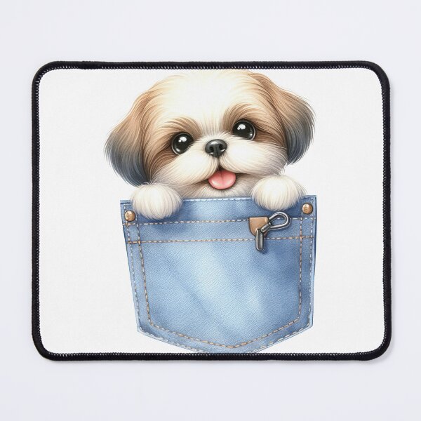 Item preview, Shih Tzu Dog In Pocket designed and sold by BerryBlaze.