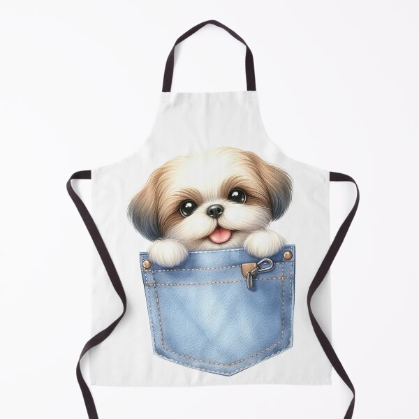 Item preview, Shih Tzu Dog In Pocket designed and sold by BerryBlaze.