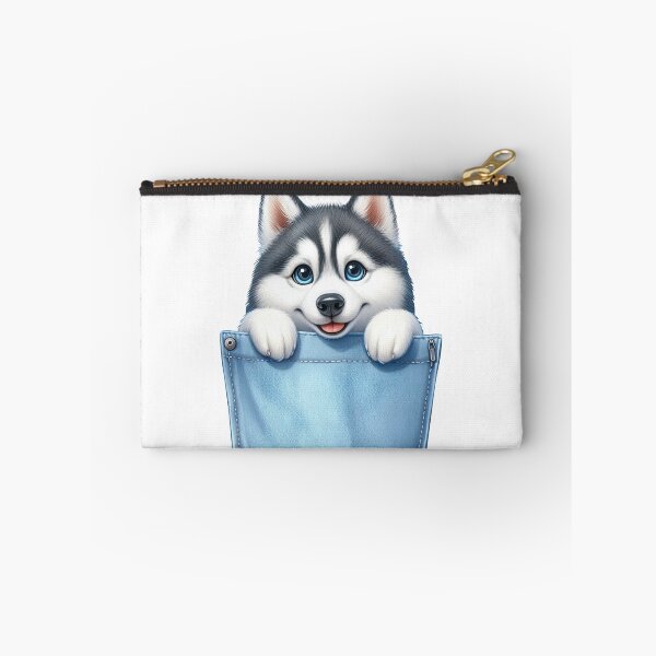 Item preview, Siberian Husky Dog In Pocket designed and sold by BerryBlaze.