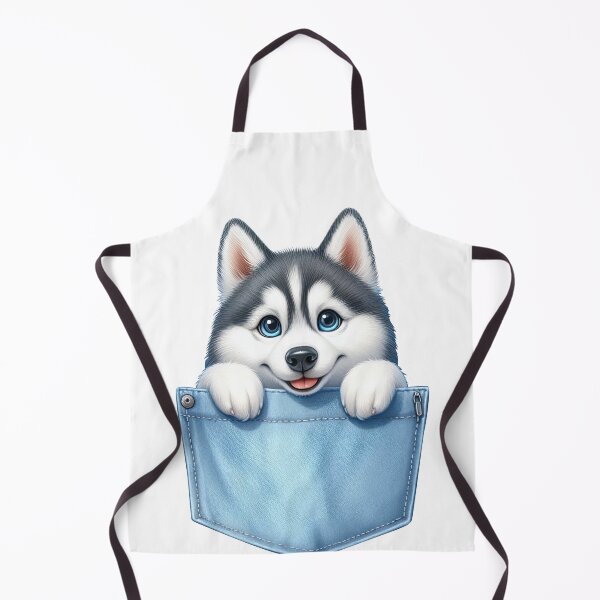 Item preview, Siberian Husky Dog In Pocket designed and sold by BerryBlaze.