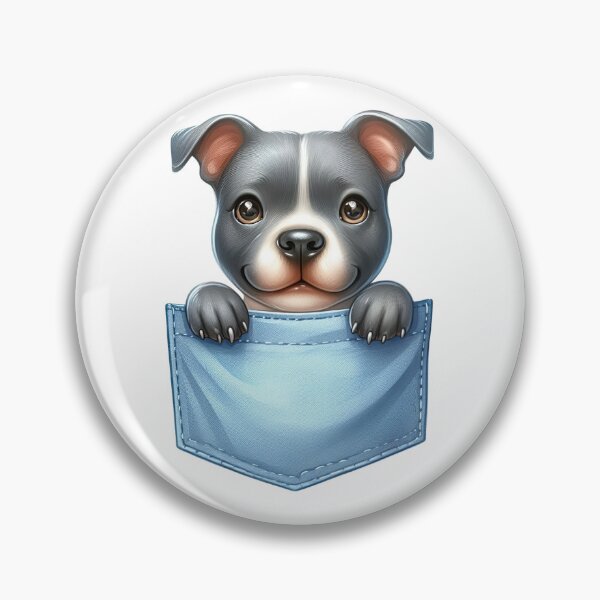 Item preview, Staffordshire Bull Terrier Dog In Pocket designed and sold by BerryBlaze.