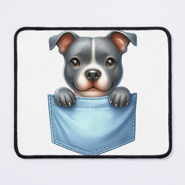 Item preview, Staffordshire Bull Terrier Dog In Pocket designed and sold by BerryBlaze.