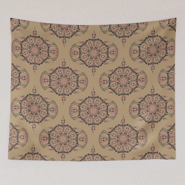 Item preview, Mindful Lotus Royal Circle Dot Mandala Ogee Pattern designed and sold by Triplicate Limited.