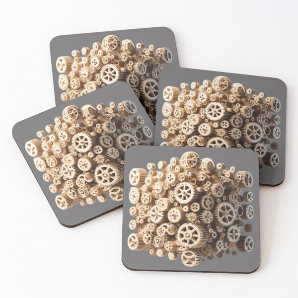 Item preview, A CUBE OF GEARS, CUBE, WOODEN WHEELS,  typography, He, She, They,  designed and sold by 2012DreamVision.