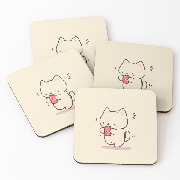 Item preview, Copy of Minimalist Fluffy Cat Cute Cartoon Art  designed and sold by JadesignFang.