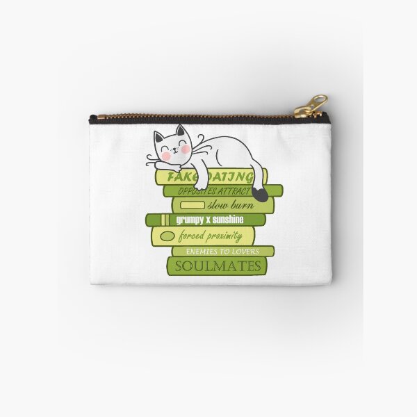 Item preview, Green Romance Tropes as Pile of Books and Cat designed and sold by CorLeoniss.