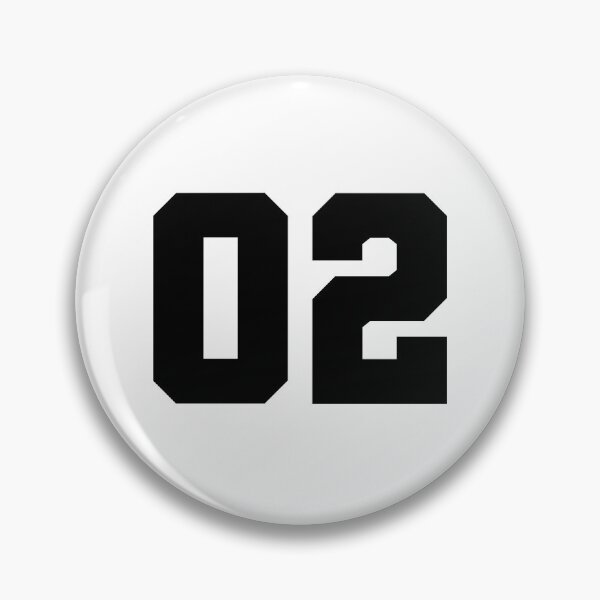 Item preview, 02, zero two, black, soccer league designed and sold by Numbers-Art.