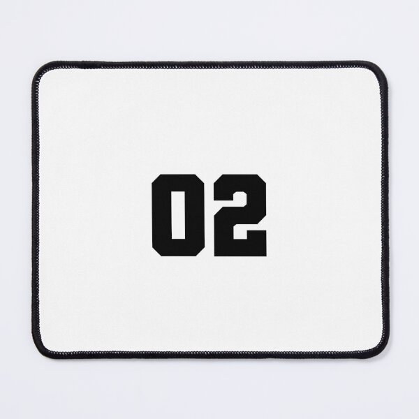 Item preview, 02, zero two, black, soccer league designed and sold by Numbers-Art.