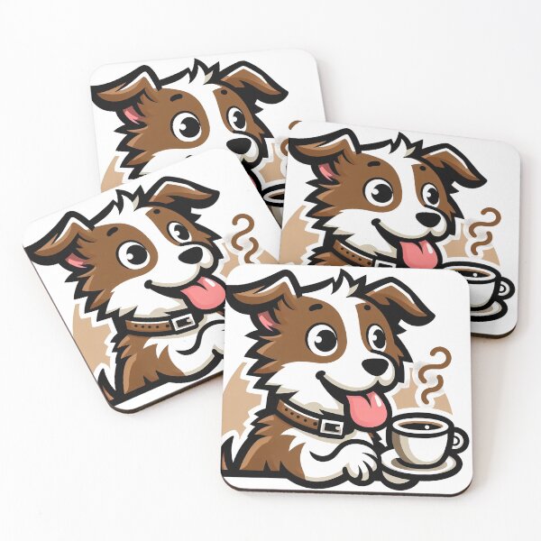 Item preview, Dog drinking coffee designed and sold by Alibeyoglu.
