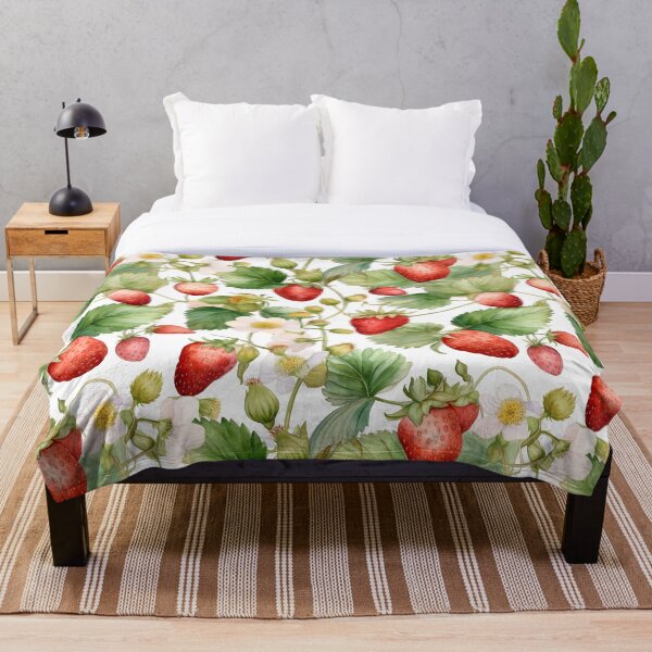Item preview, strawberries ,watercolor designed and sold by elegantpaterns.