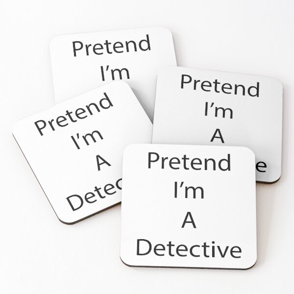 Item preview, Pretend I'm A Detective Funny Lazy T-Shirt designed and sold by thespecialtyhub.